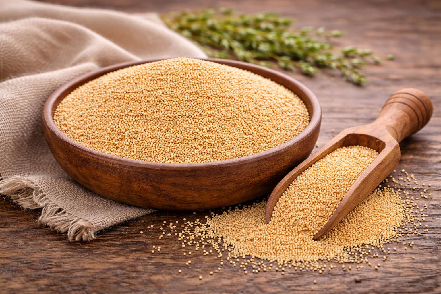 amaranth grains in a bowl