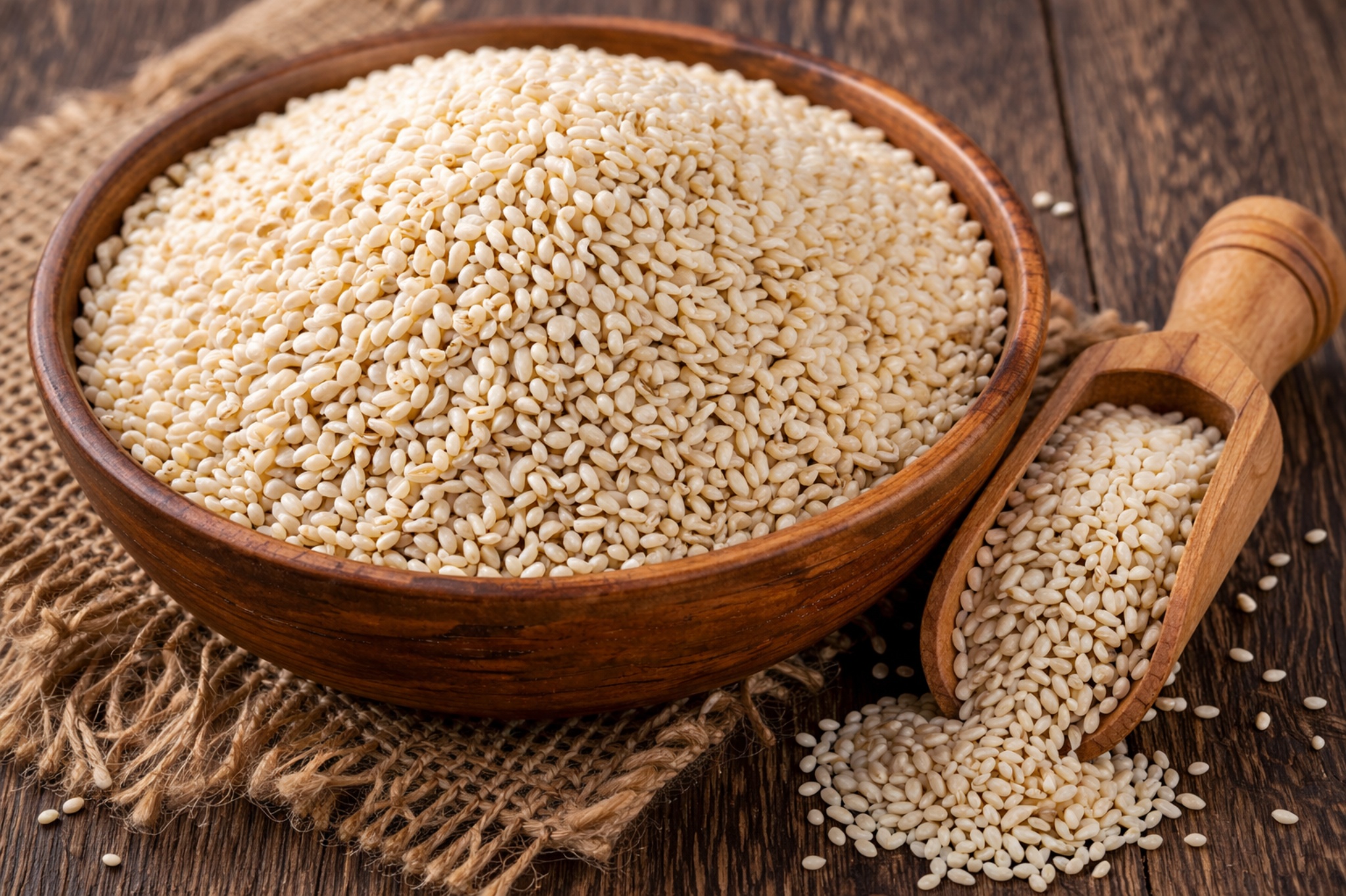 sesame seeds in a bowl