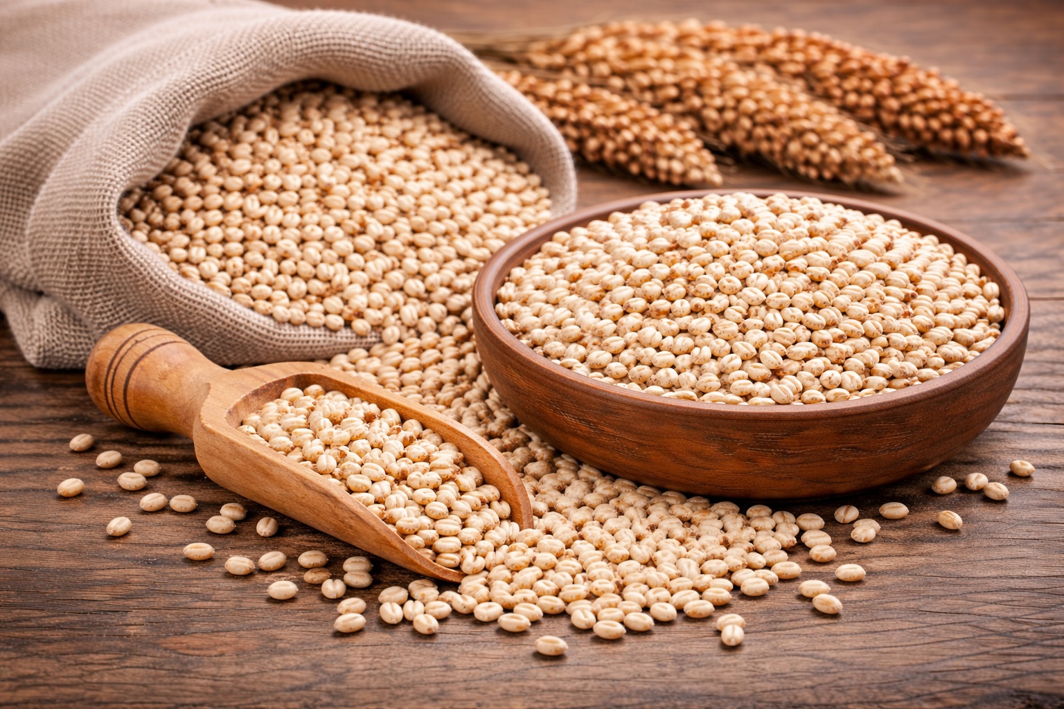 sorghum grains in a bowl