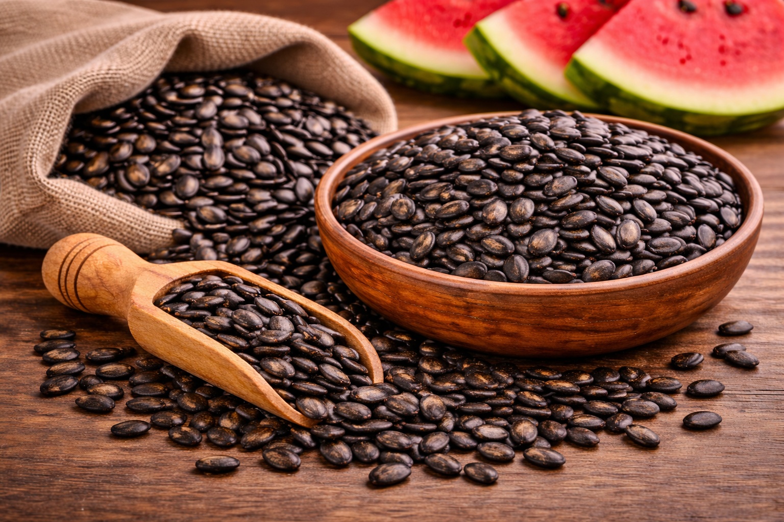 watermelon seeds in a bowl