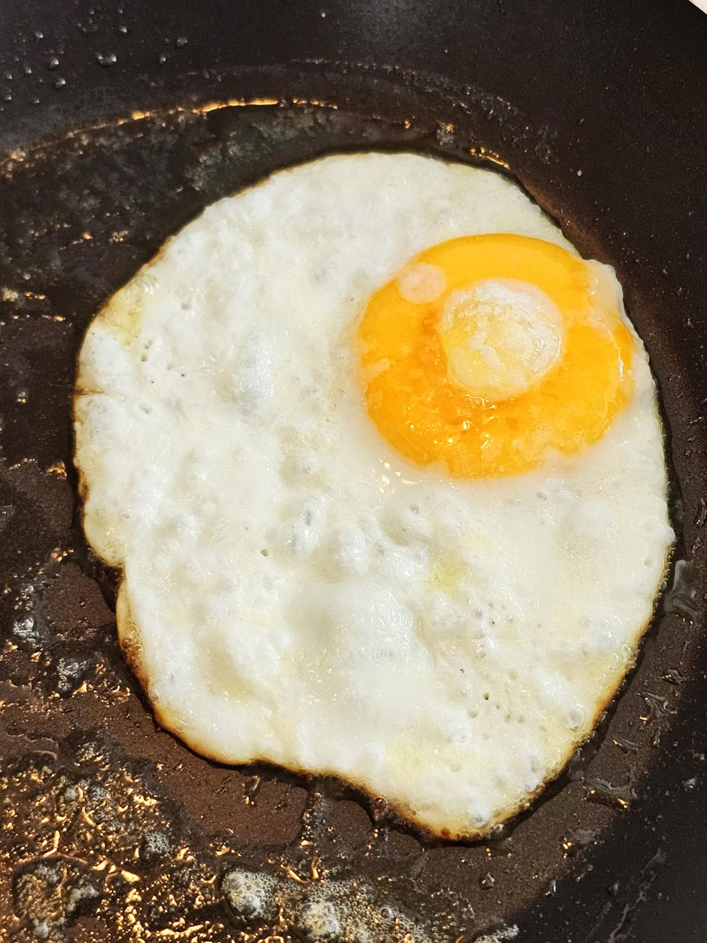 Fresh fried eggs