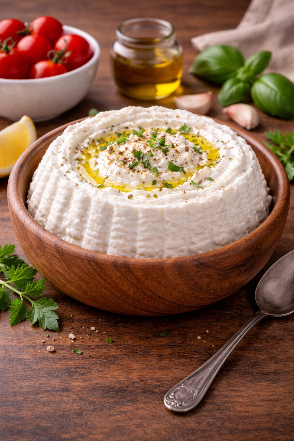 Fresh ricotta cheese