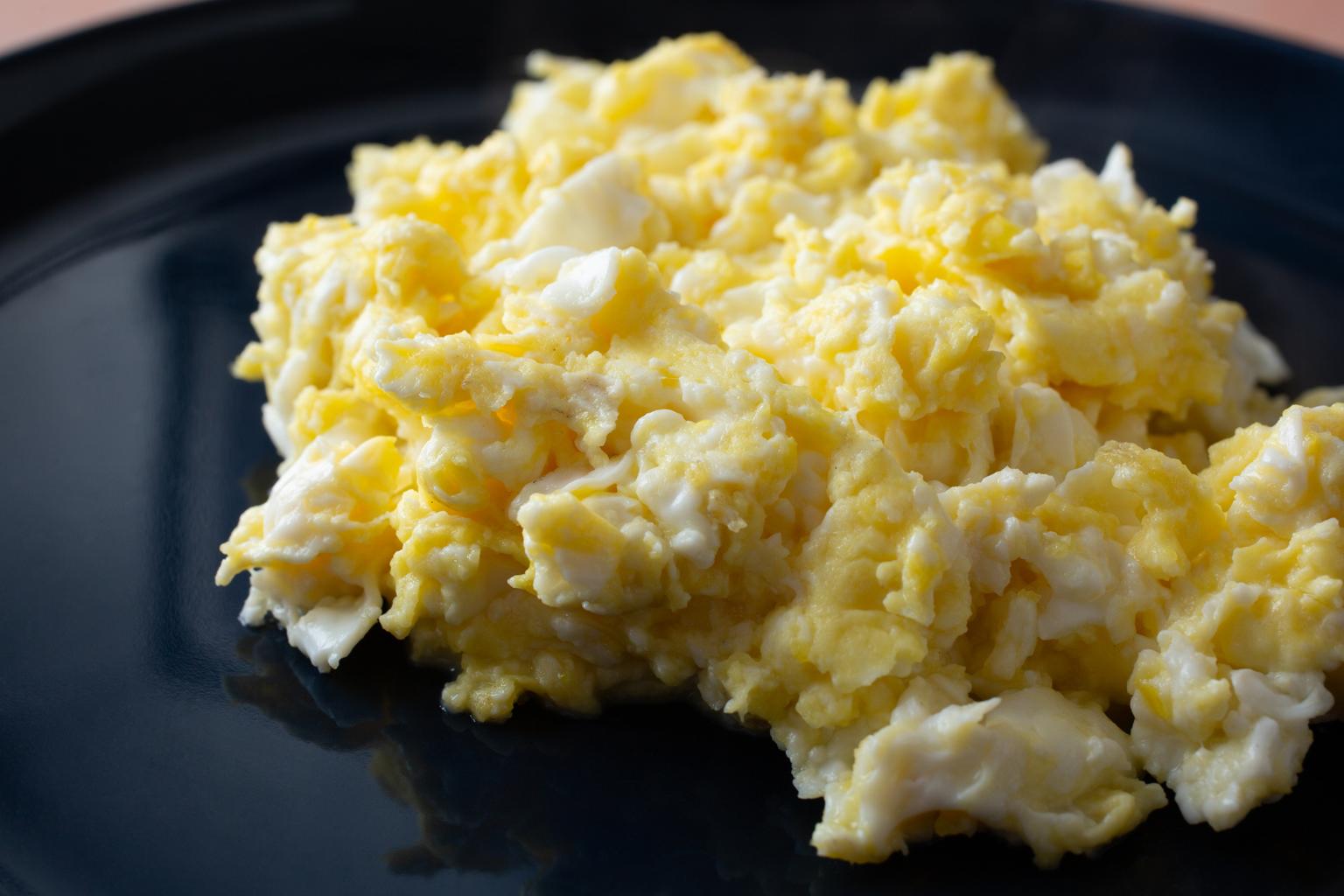 Fresh scrambled eggs
