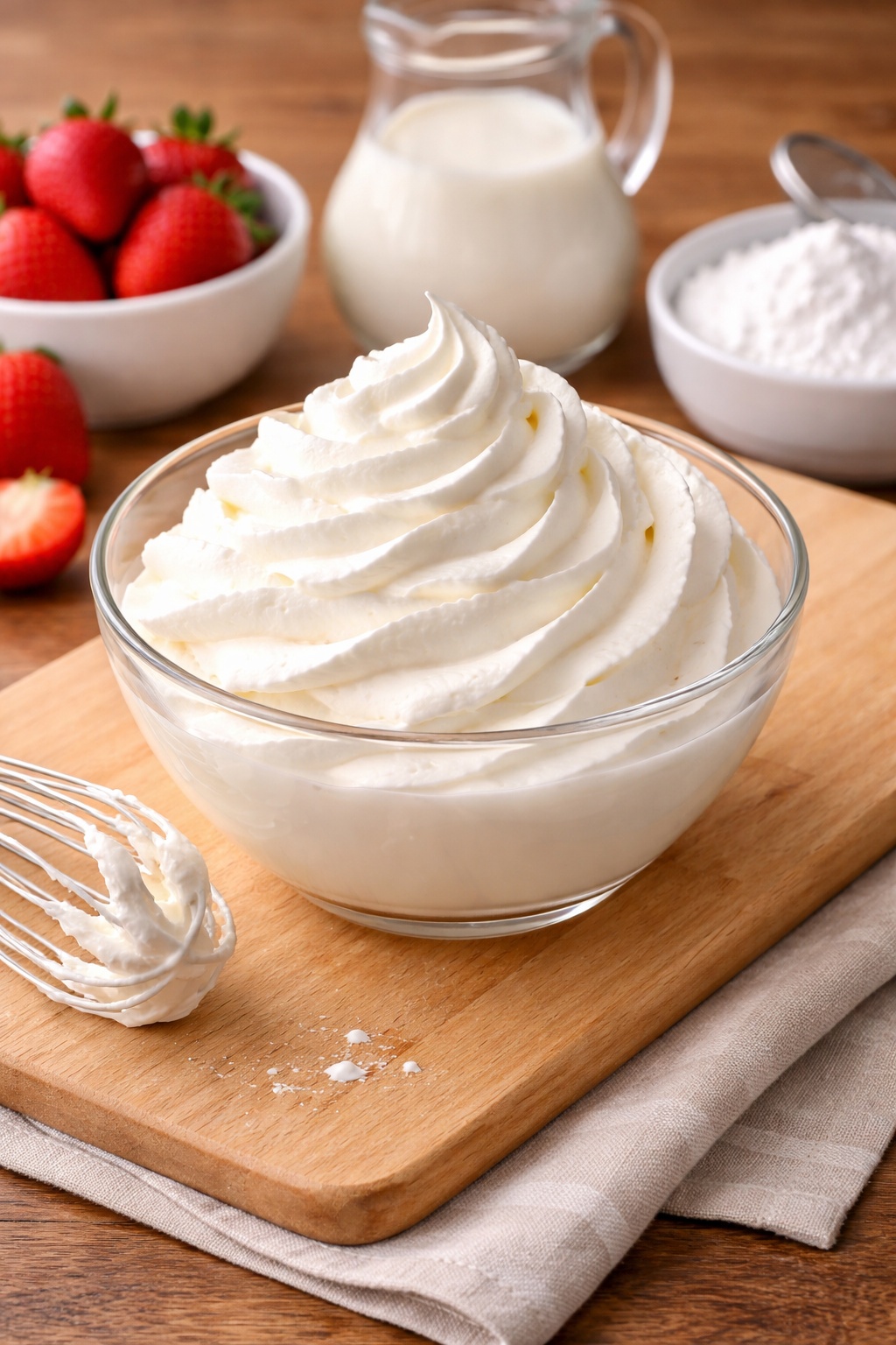 Fresh whipped cream