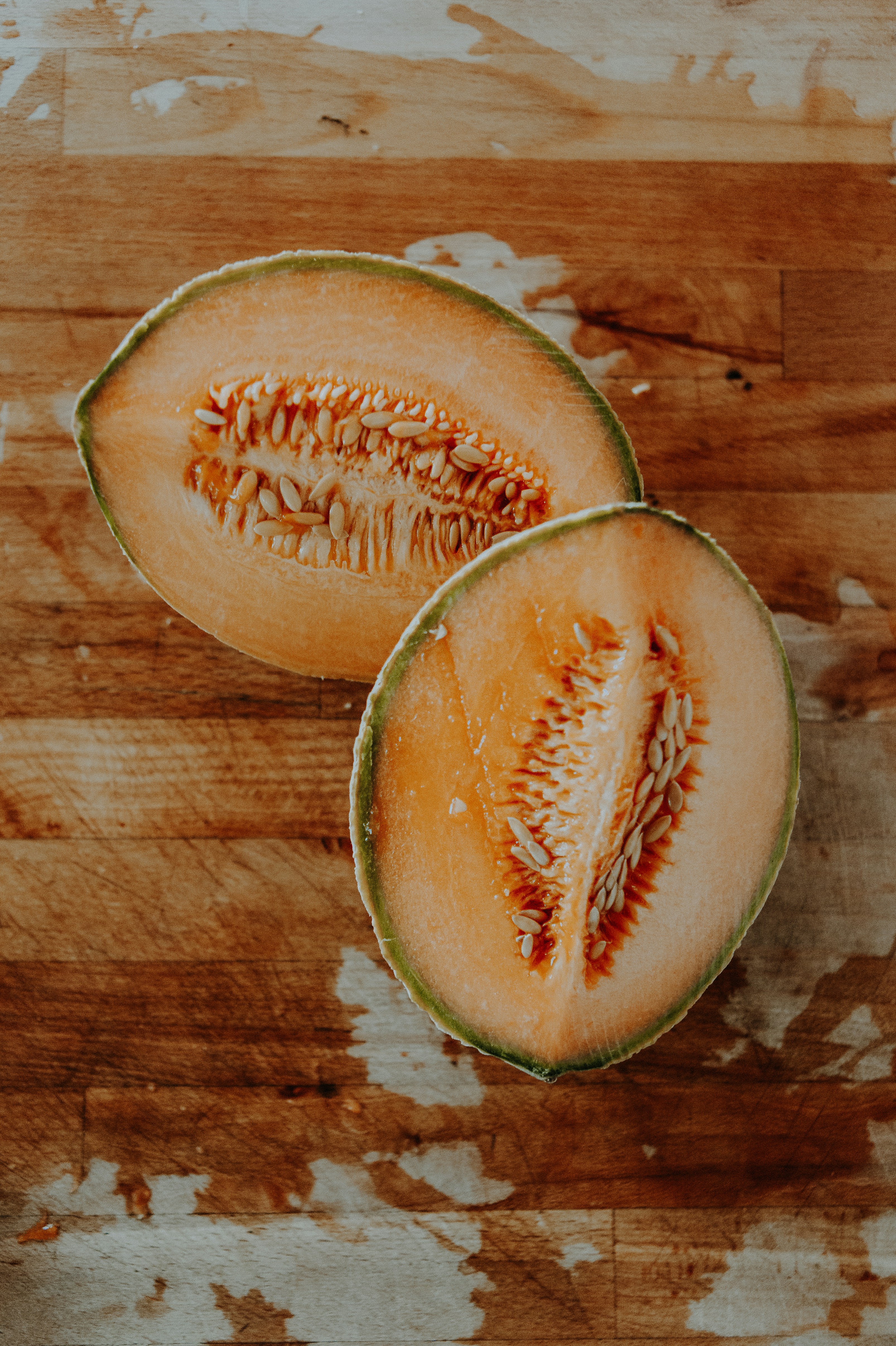 Fresh cantaloupe fruit