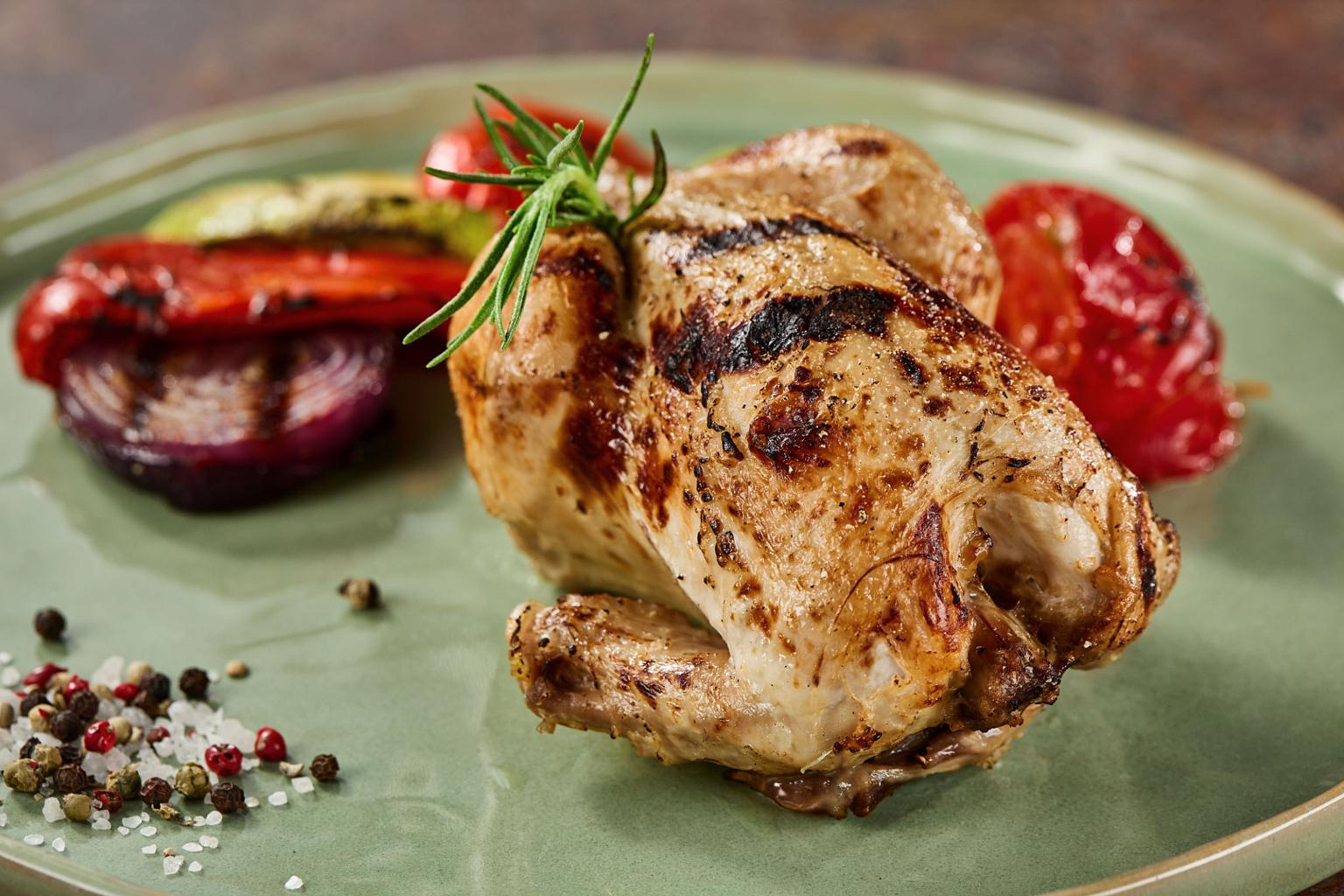 Fresh Cornish hen meat