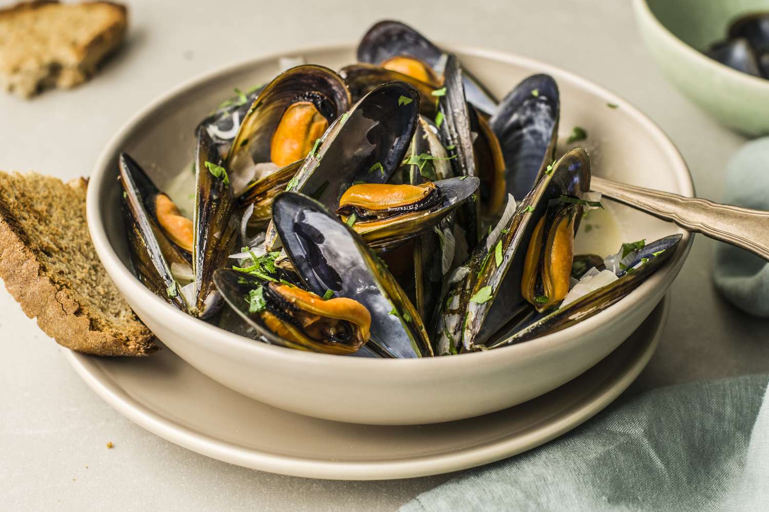 fresh mussels seafood